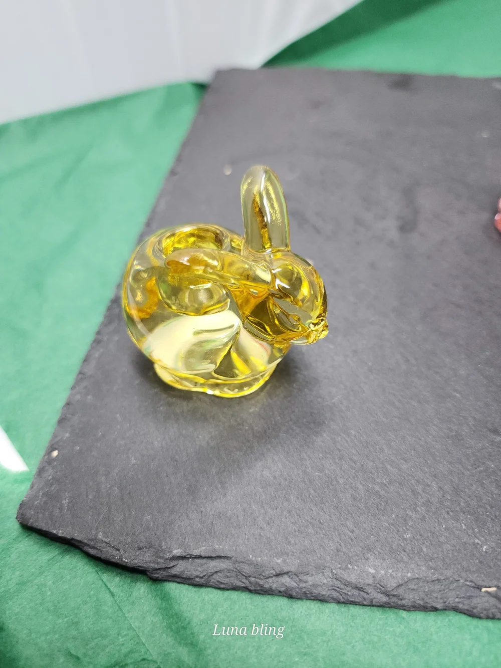 4 Glass Small Rabbit Decorative Candle Holders